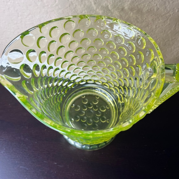 Antique 1880 EAPG Attenbury and Co Polka Dot Pitcher, Early American Pressed Gla - Picture 6 of 10